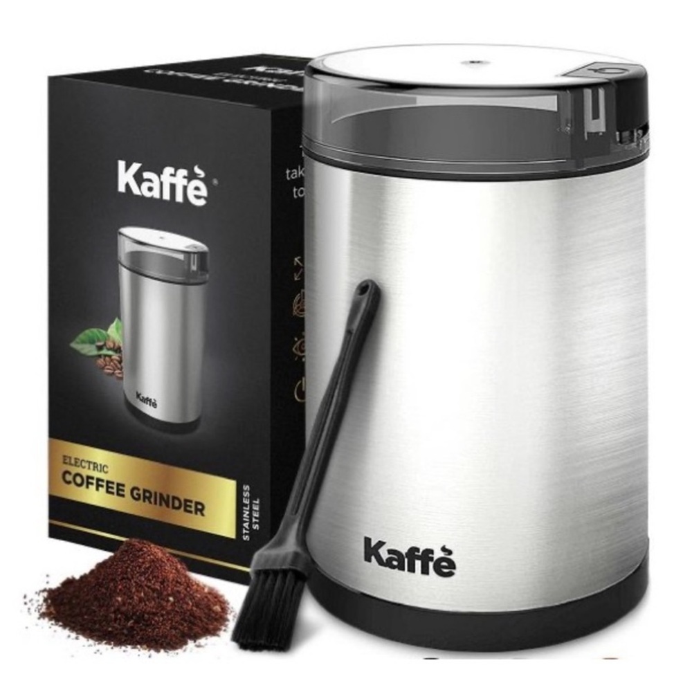 Kaffe Electric Coffee Grinder with Cleaning Brush 30oz